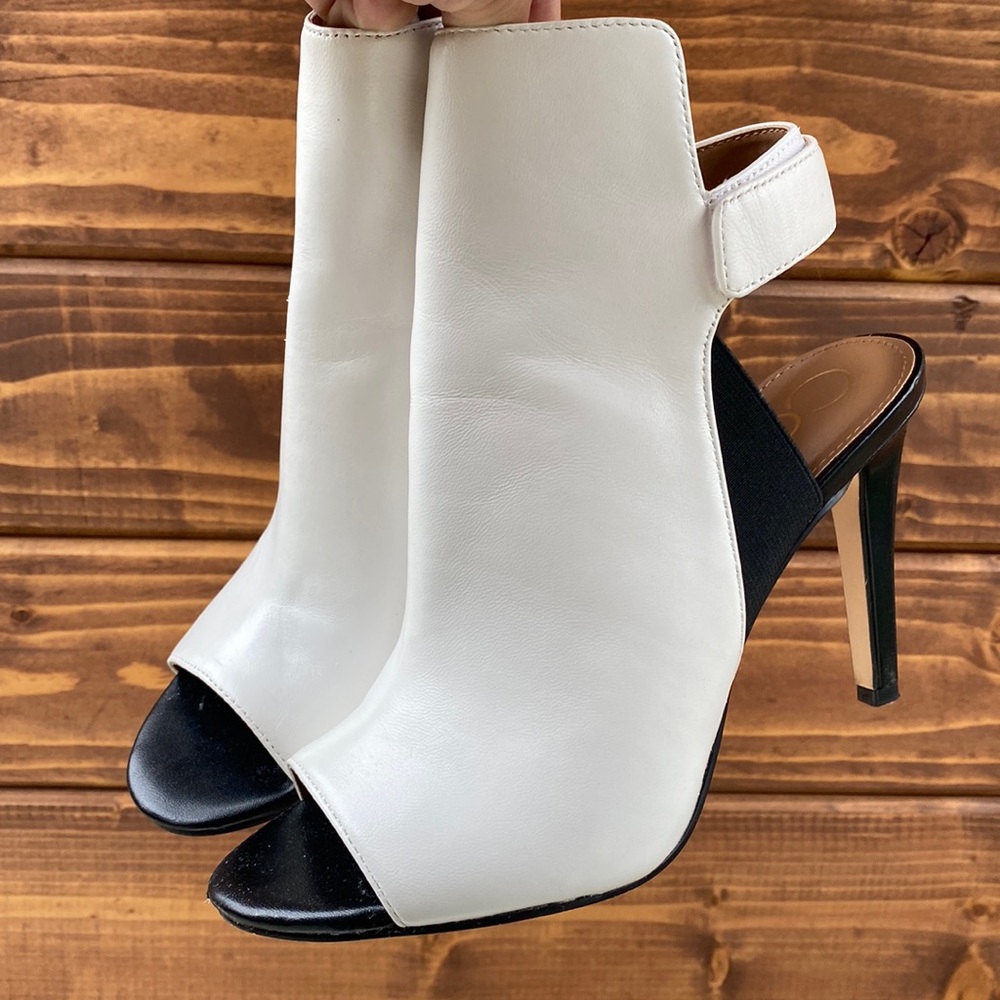 Calvin Klein open toe ankle heels
